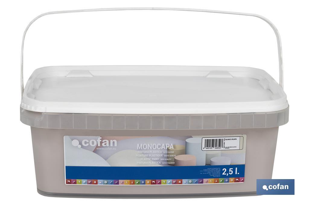 Peinture acrylique monocouche | Plusieurs couleurs | Convient pour utiliser à l'intérieur - Cofan