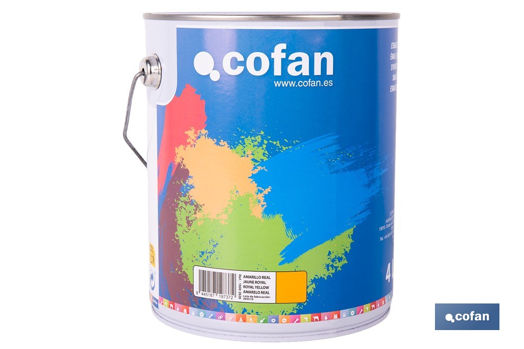 Synthetic enamel | Several colours | 125ml, 375ml, 750ml or 4L - Cofan