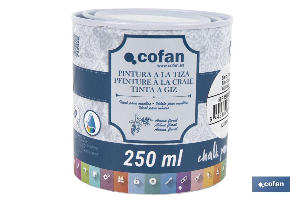 Pittura al gesso chalk paint | Ideale per restaurare e decorare mobili | Diverse capacità | Vari colori  - Cofan