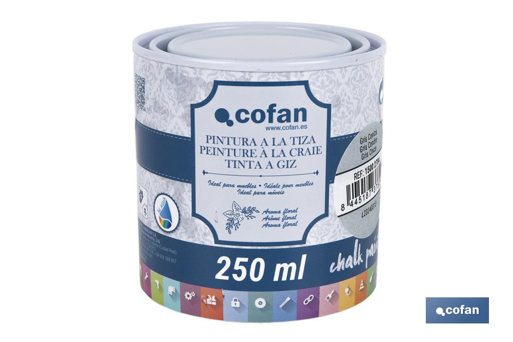 Pintura a la tiza chalk paint | Adecuada para restauración y decoración de muebles | Diferentes capacidades | Varios colores - Cofan