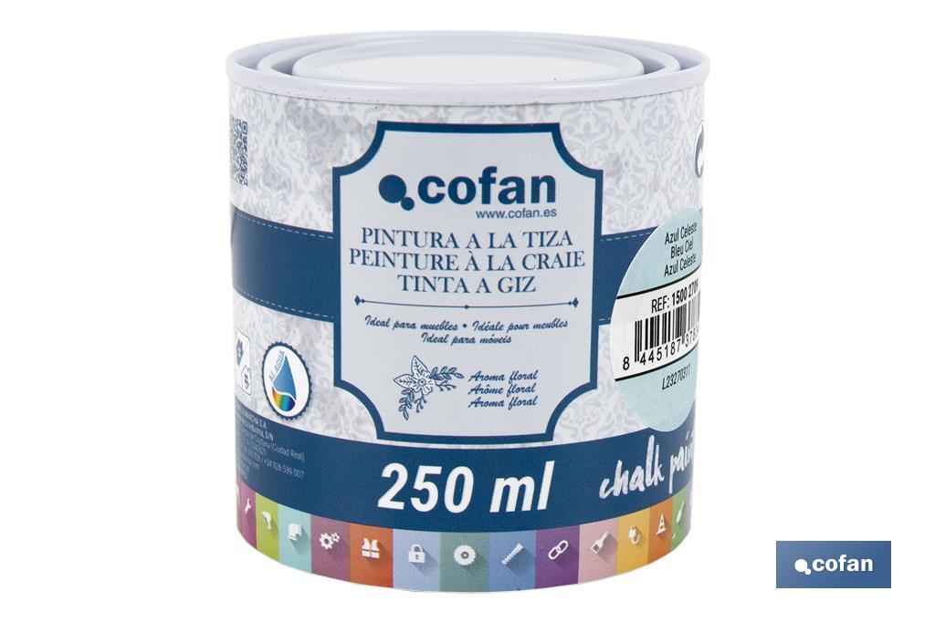 Tinta a giz | Chalk paint | Adequada para restauro e decoração de moveis | Diferentes capacidade | Várias cores  - Cofan