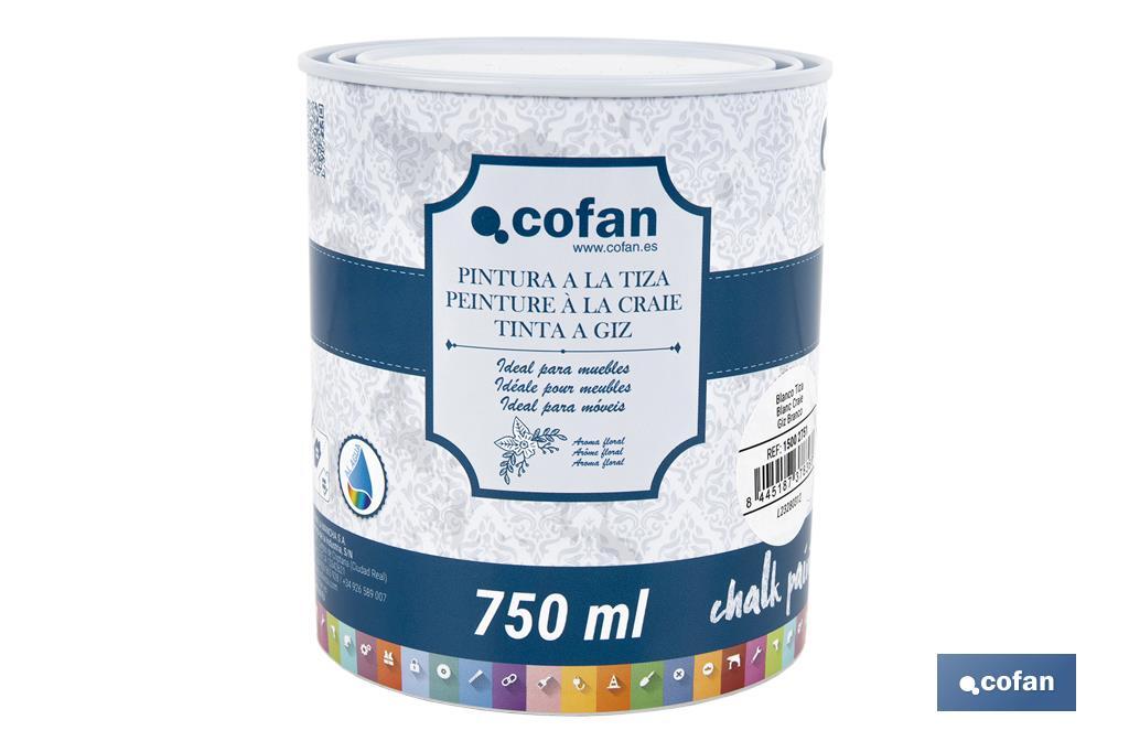 Peinture à la craie chalk paint | Convient pour la restauration et la décoration de meubles | Différentes capacités | Plusieurs couleurs  - Cofan