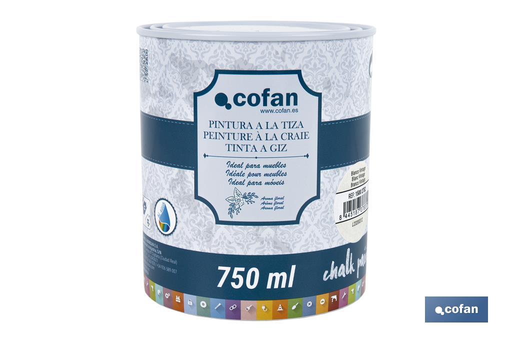 Pittura al gesso chalk paint | Ideale per restaurare e decorare mobili | Diverse capacità | Vari colori  - Cofan