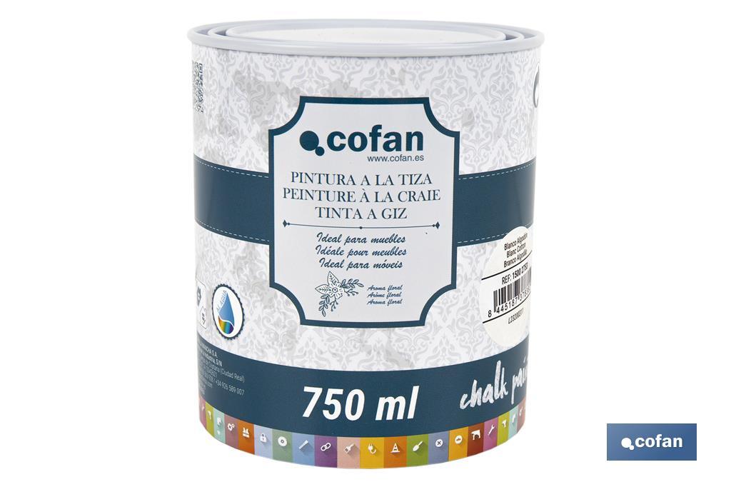 Chalk paint | Chalk effect | Suitable for furniture restoration and decoration | Available in different capacities | Several colours  - Cofan