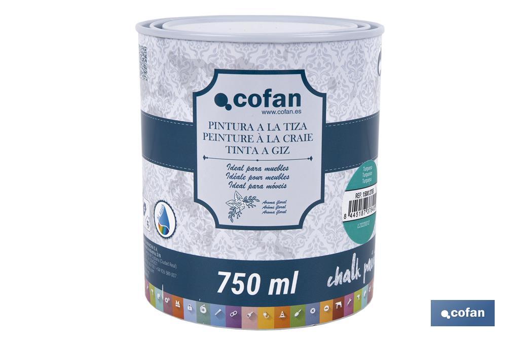 Pittura al gesso chalk paint | Ideale per restaurare e decorare mobili | Diverse capacità | Vari colori  - Cofan