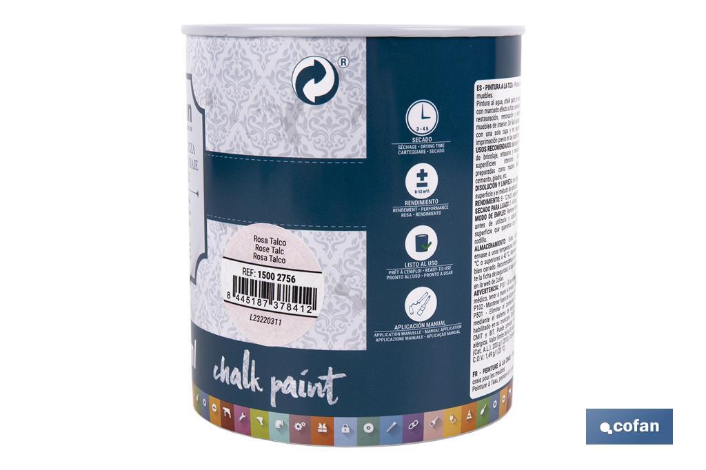 Pittura al gesso chalk paint | Ideale per restaurare e decorare mobili | Diverse capacità | Vari colori  - Cofan