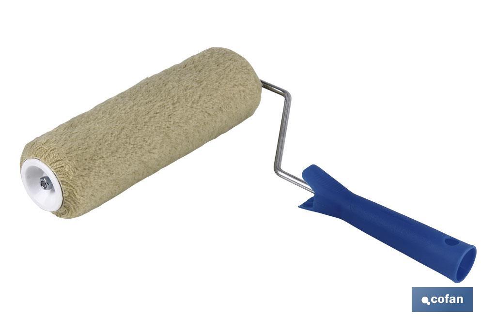 Thread paint roller for textured walls | Length of 220mm | Diameter of 45mm - Cofan