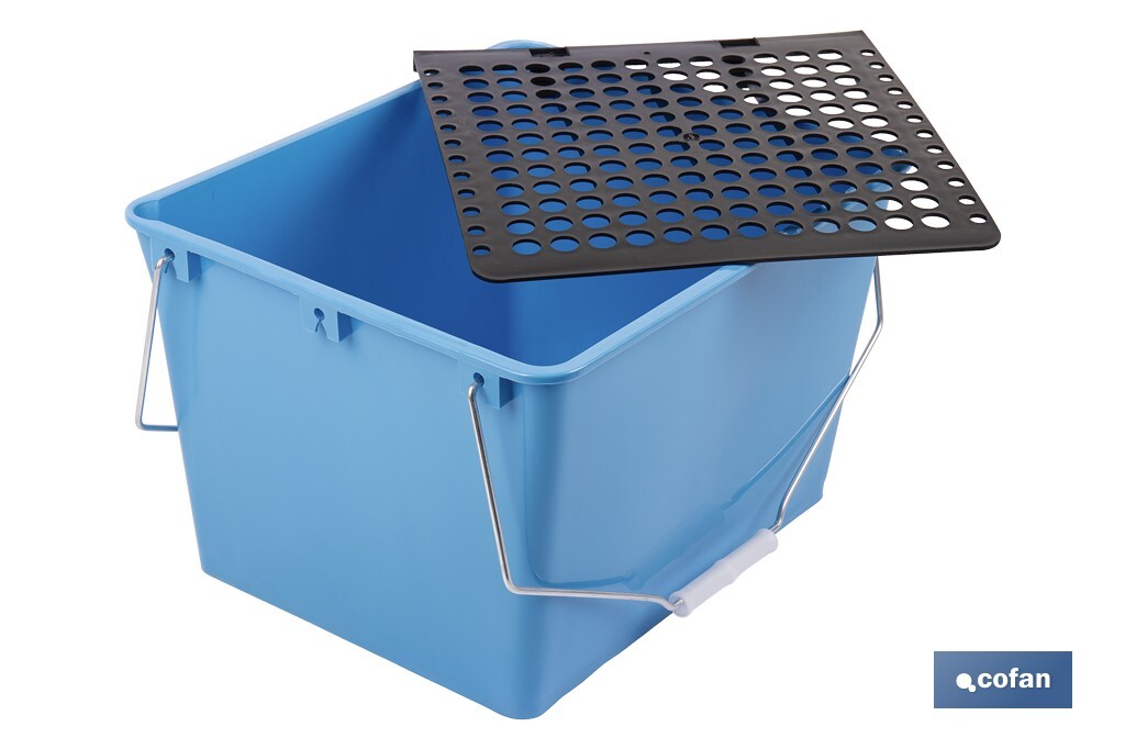 Bac avec grille pour égoutter les rouleaux | Avec anses métalliques incorporées | Spécial pour un usage professionnel - Cofan