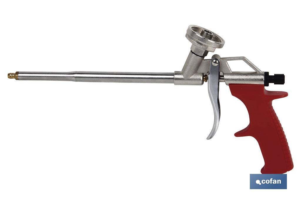 Polyurethane Ultra foam applicator gun | Ergonomic handle | Size: 18cm x ø2mm - Cofan