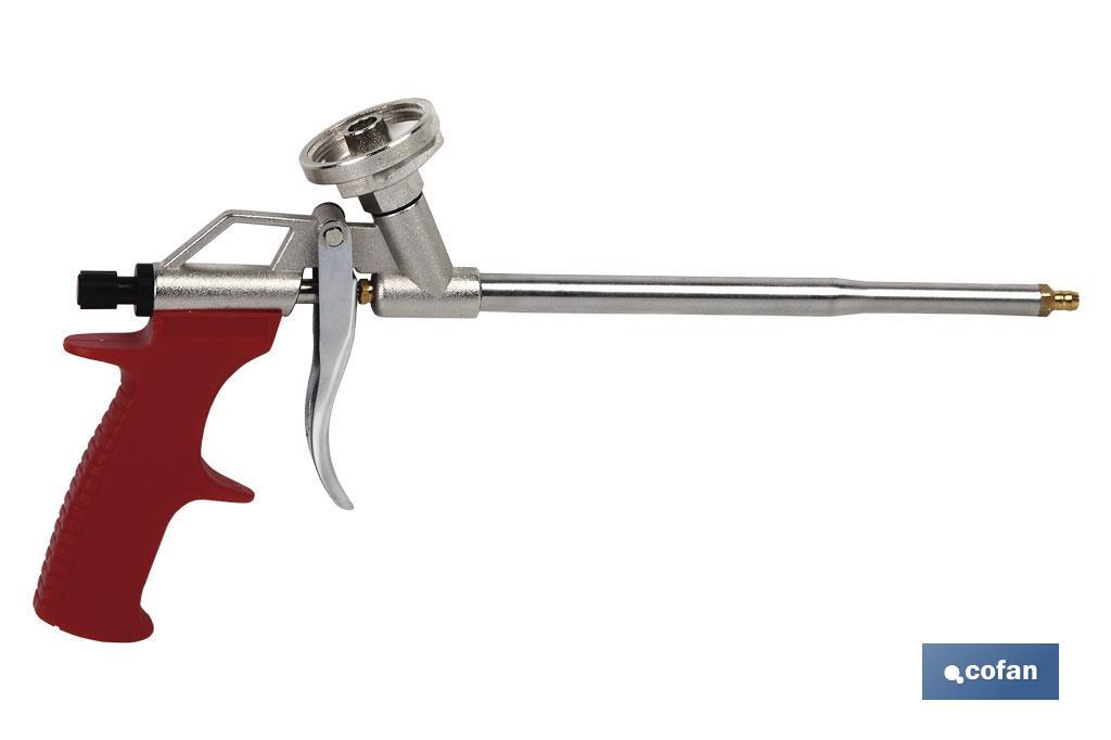 Pistola para Espuma de Poliuretano Ultra | Mango ergonómico | Medida 18 cm x ø2 mm - Cofan