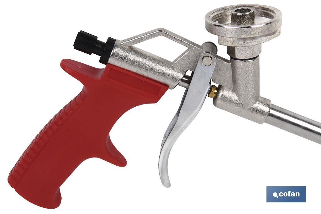 Polyurethane Ultra foam applicator gun | Ergonomic handle | Size: 18cm x ø2mm - Cofan