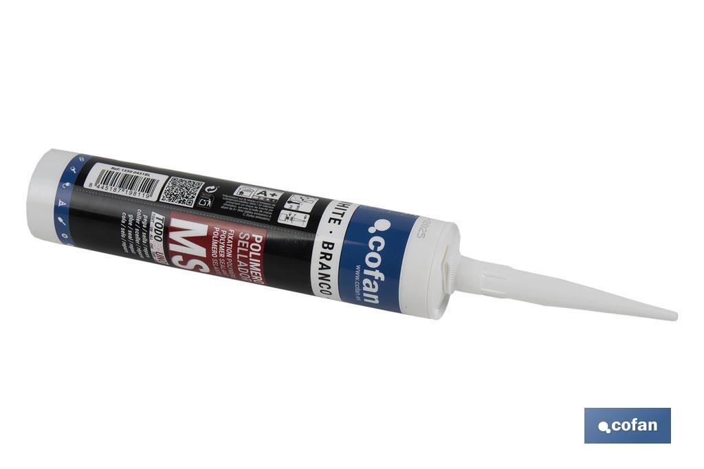 MS polymer sealant | Grey | Cartridge of 290ml - Cofan