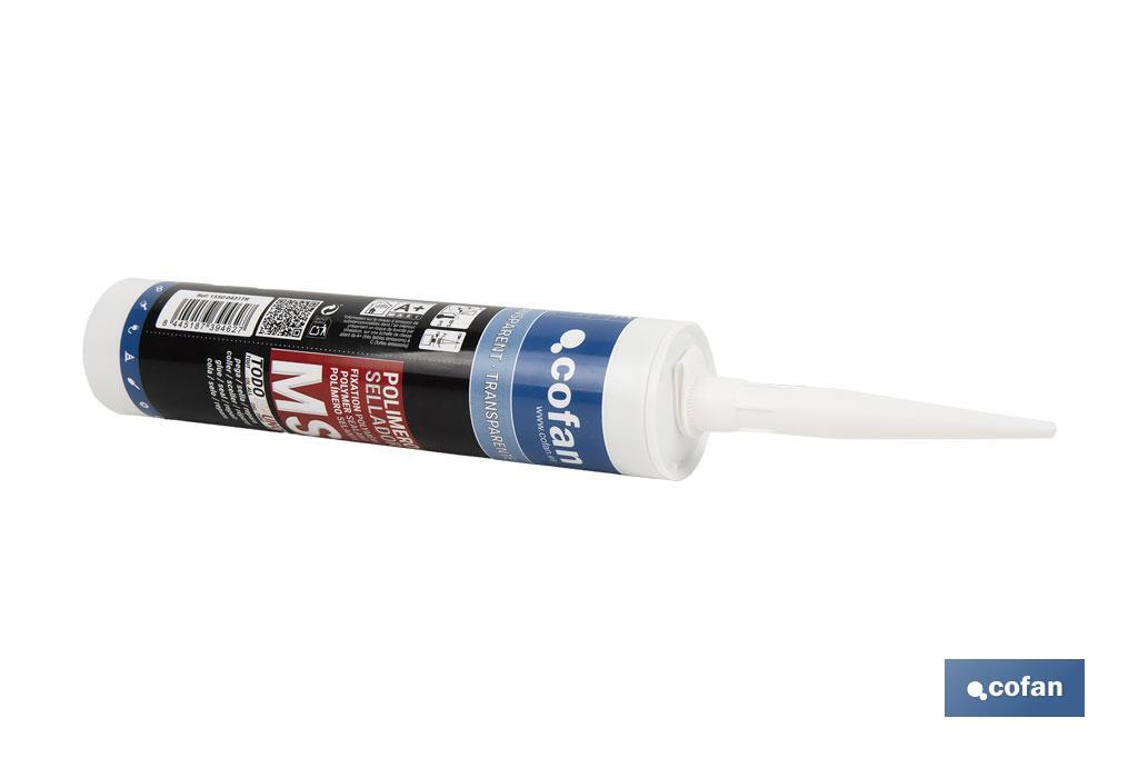 Scellant de Polymère MS | Couleur Grise | Cartouche de 290 ml - Cofan