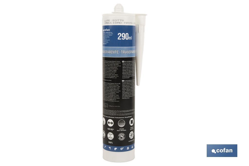 Scellant de Polymère MS | Couleur Grise | Cartouche de 290 ml - Cofan