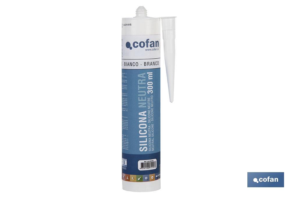 Silicone Neutre | Couleur Transparente | Cartouche de 300 ml - Cofan