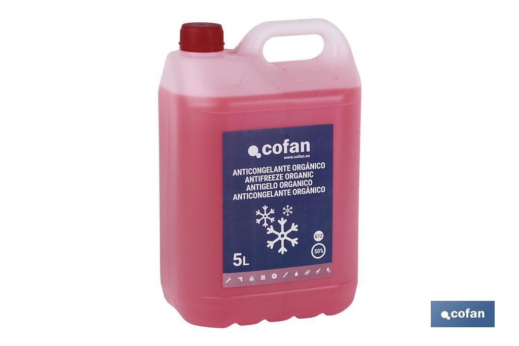 Anticongelante G-12 50 % Orgánico | Contenido de 1 y 5 litros - Cofan