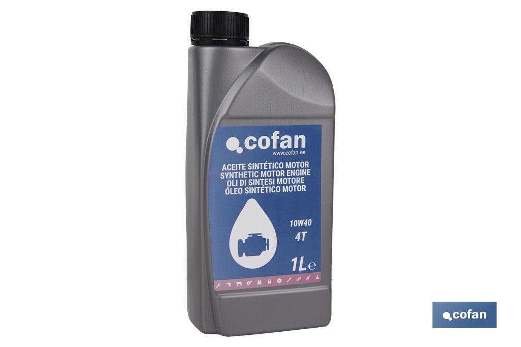 10W-40 PLUS 4-STROKE SYNTHETIC ENGINE OIL  - Cofan