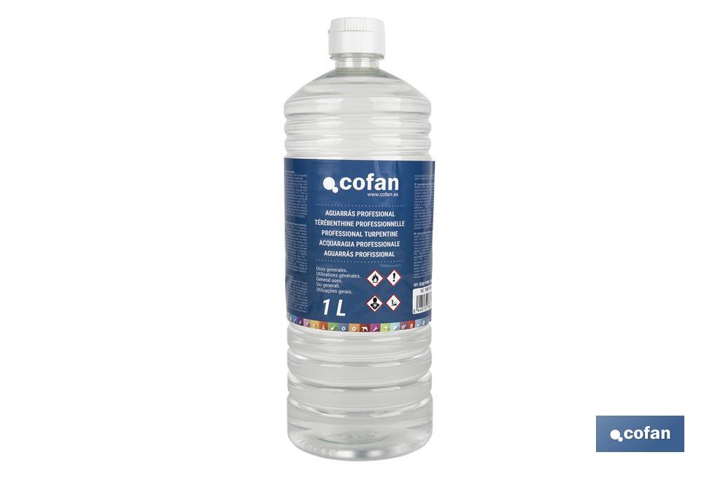 Essence de térébenthine professionnelle | Deux contenances : 500 ml ou 1 litre | Idéale pour dissoudre - Cofan