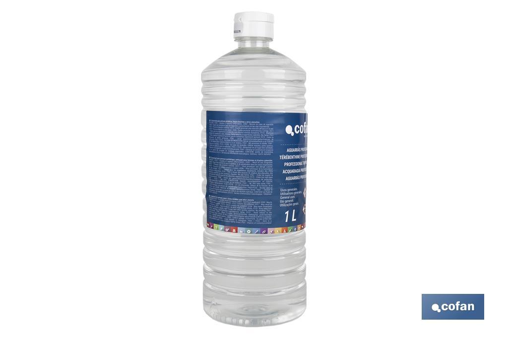 Essence de térébenthine professionnelle | Deux contenances : 500 ml ou 1 litre | Idéale pour dissoudre - Cofan