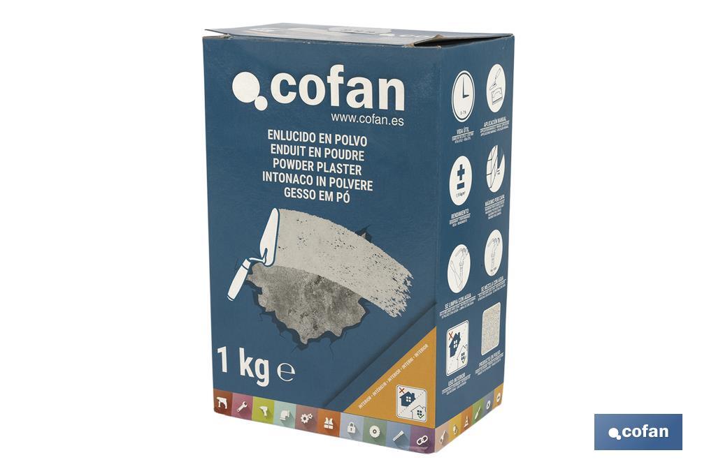 Gesso em Pó | Uso em Interiores | Formato de 1 e 5 kg - Cofan