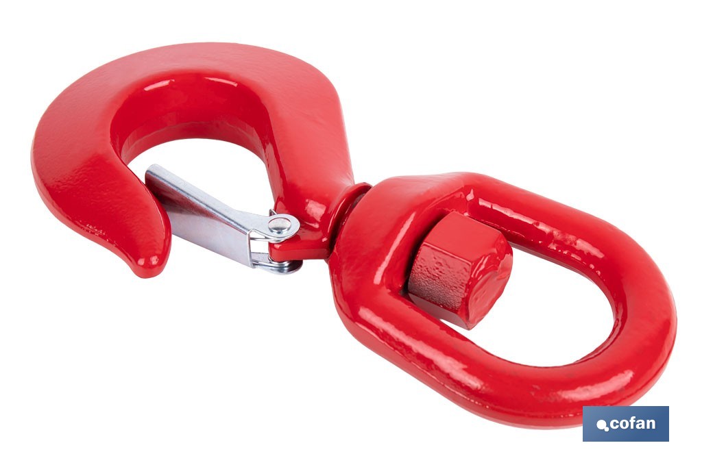 Gancio con sicurezza girevole in carbonio C40 - Cofan
