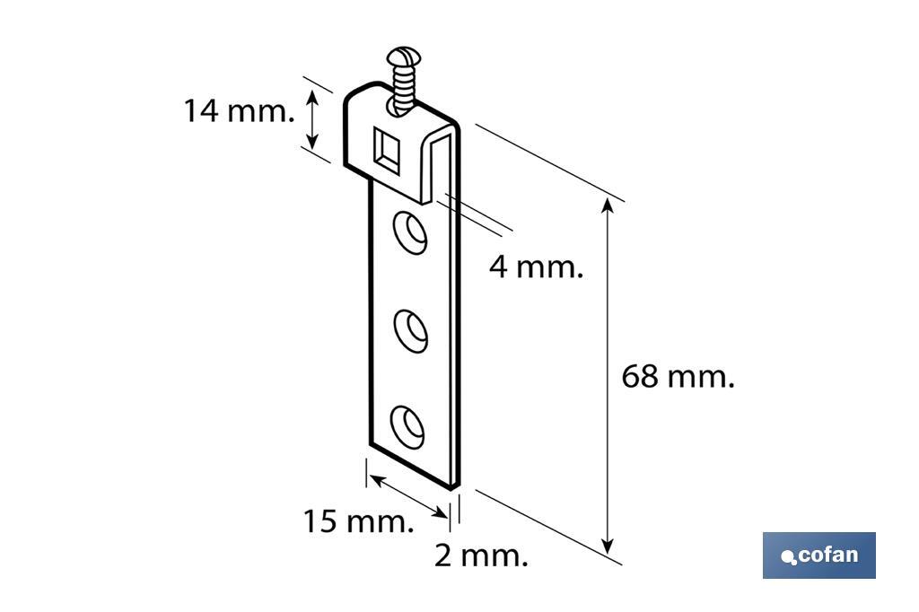 Cabin hook with adjusting screw | Zinc-plated finish | Suitable for all types of furniture  - Cofan