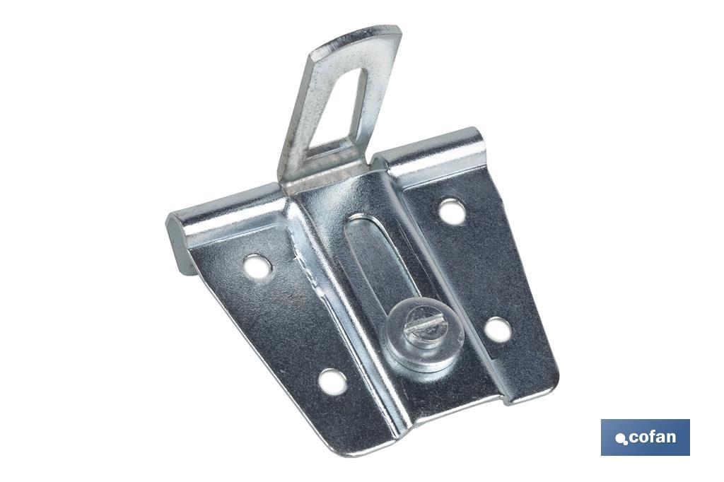 Cabinet hanger with 90° regulator | Zinc-plated Steel | Suitable for kitchen units  - Cofan