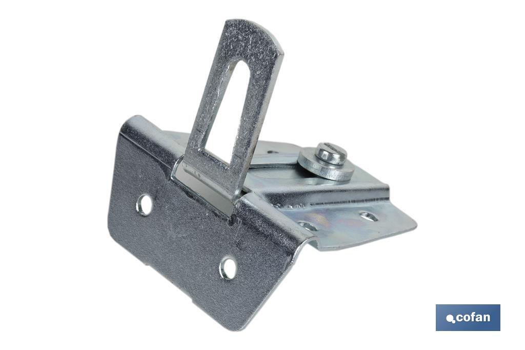 Cabinet hanger with 90° regulator | Zinc-plated Steel | Suitable for kitchen units  - Cofan