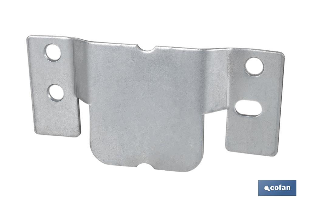 Flush mount fitting | Suitable for joining units of heavy furniture | Size: 100 x 47mm - Cofan