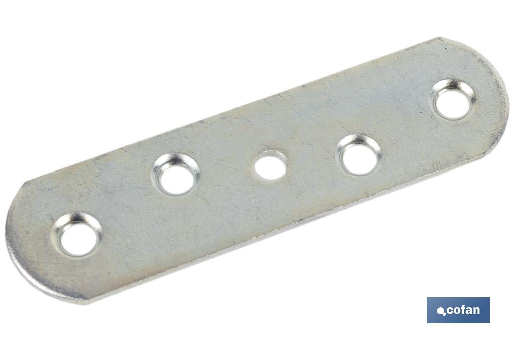 Joining plate bracket for panels | Zinc-plated steel | Fixing accessory - Cofan