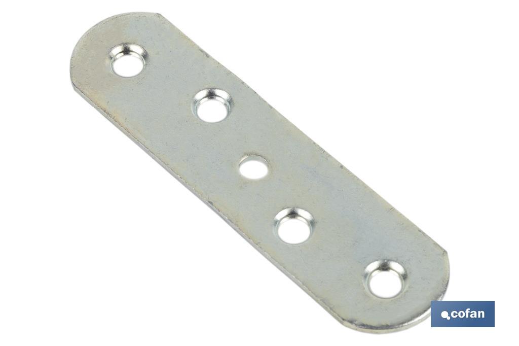 Joining plate bracket for panels | Zinc-plated steel | Fixing accessory - Cofan