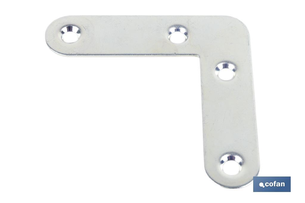 Cofan Staffa piatta | Realizzata in acciaio zincato | Varie dimensioni - Cofan