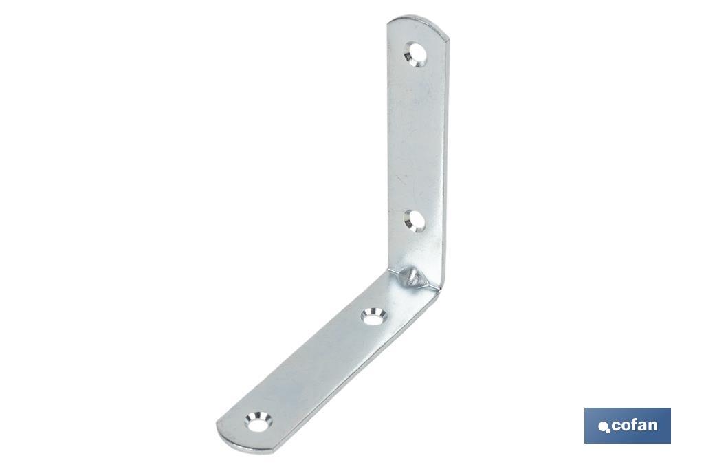 Angle bracket | Available in different sizes for 90° angle | Zinc-plated steel - Cofan