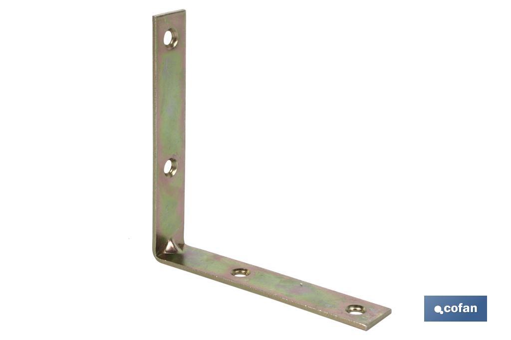Angle bracket | Available in different sizes for 90° angle | Zinc-plated steel - Cofan
