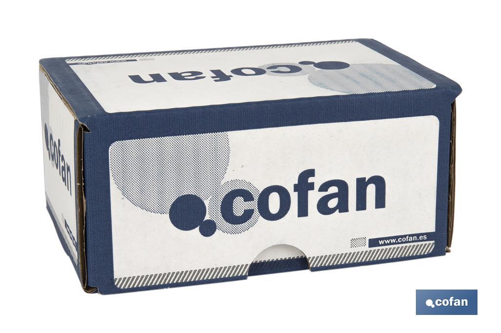 Anneau soudé en forme de D pour la fixation de auvents et de bâches | Dimensions de Ø4 mm x 25 mm - Cofan