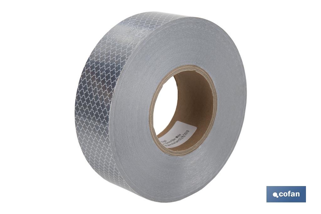 Reflective adhesive tape | Available in different colours | Suitable for contour of vehicles | 50 metres - Cofan