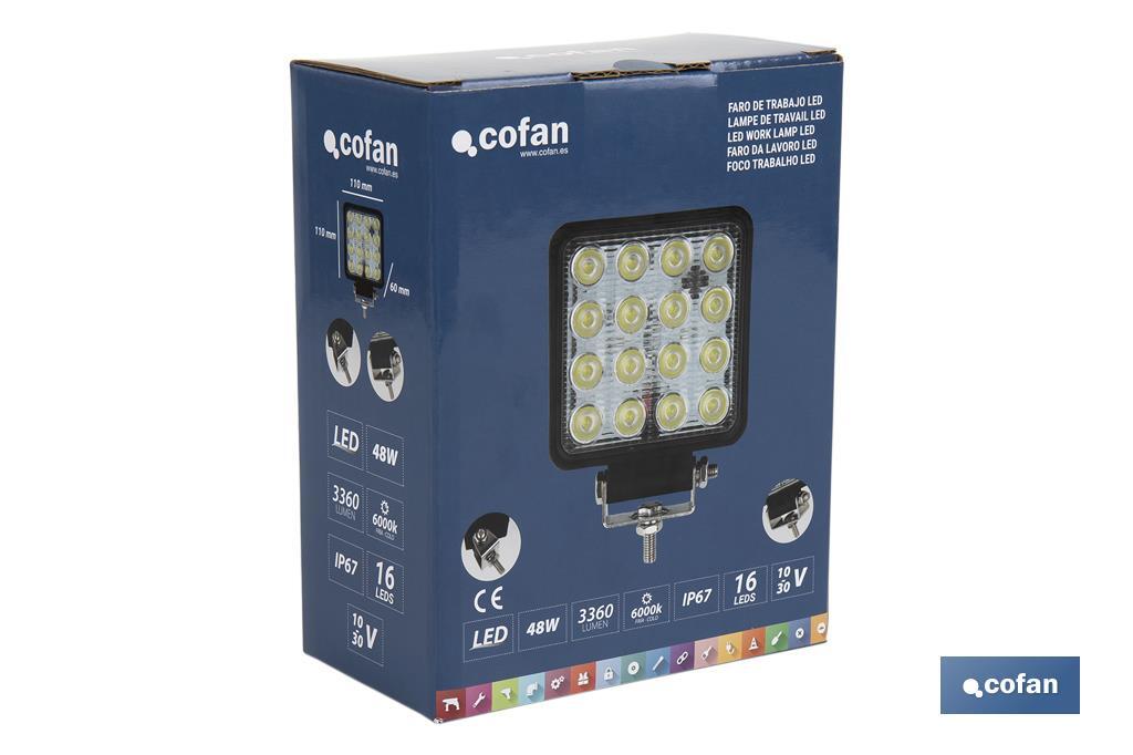 Faro de trabajo 16 Led - Cofan