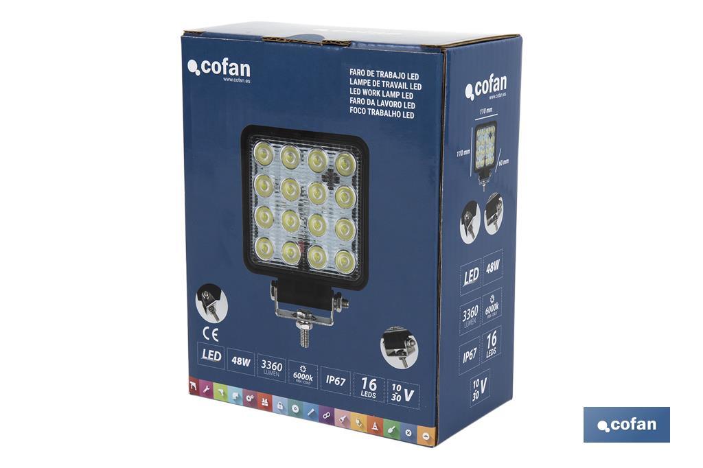 Faro de trabajo 16 Led - Cofan