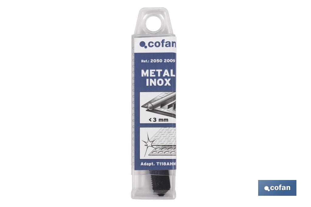 Jig saw "St. steel/Metal" - Cofan