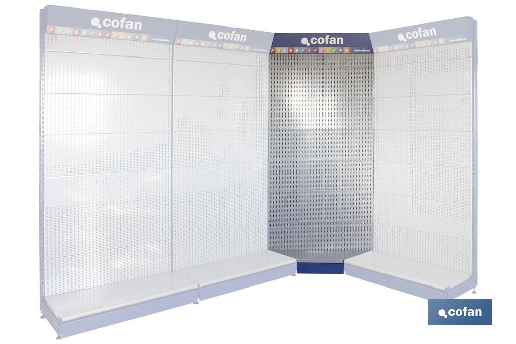 Wall corner gondola shelving - Cofan