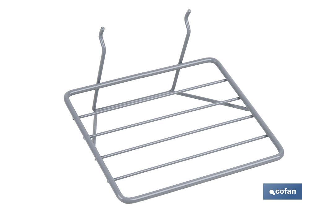 Saw rack | Lightweight and functional design | Ideal for display stands | Light grey | Size: 200 x 180 x 140mm - Cofan