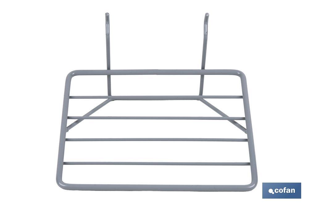 Saw rack | Lightweight and functional design | Ideal for display stands | Light grey | Size: 200 x 180 x 140mm - Cofan