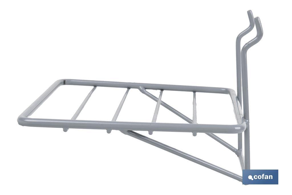 Saw rack | Lightweight and functional design | Ideal for display stands | Light grey | Size: 200 x 180 x 140mm - Cofan