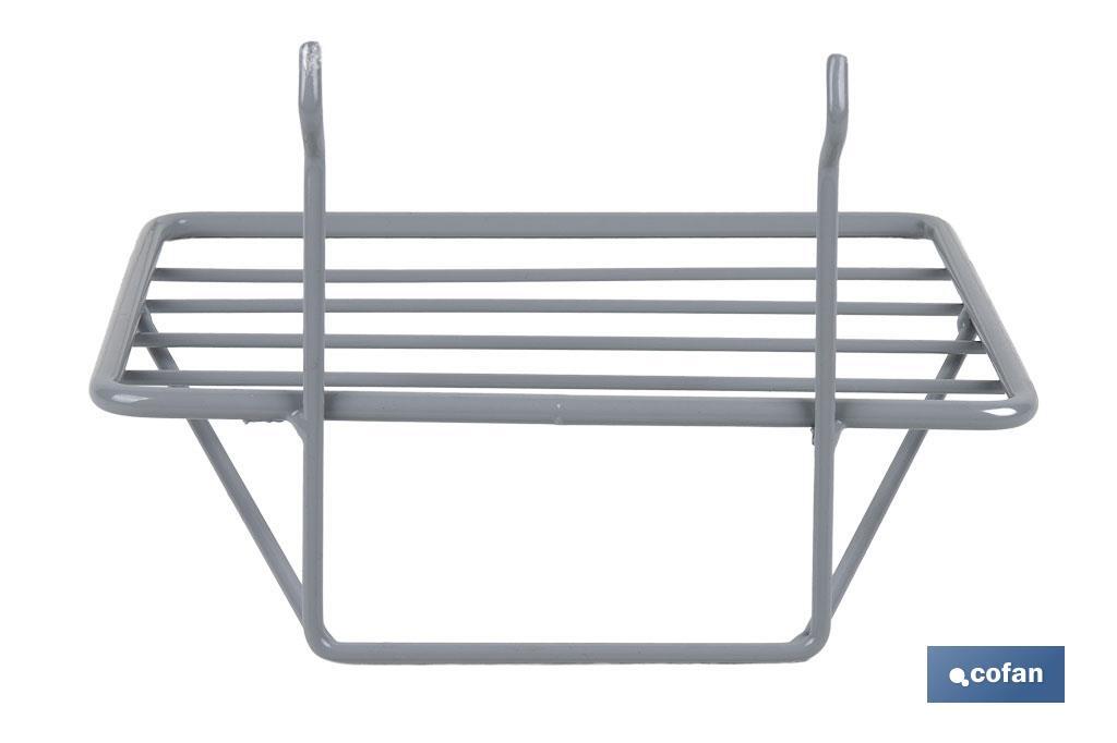 Saw rack | Lightweight and functional design | Ideal for display stands | Light grey | Size: 200 x 180 x 140mm - Cofan