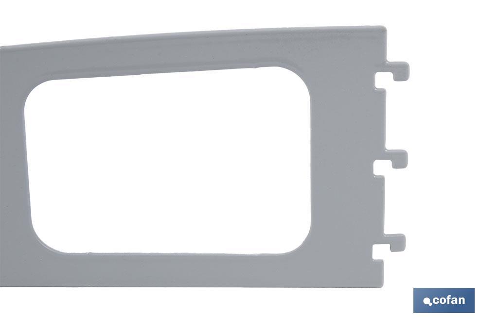 Tray for display stands | Light grey | Ideal for efficient organisation | Size: 300 x 200mm - Cofan