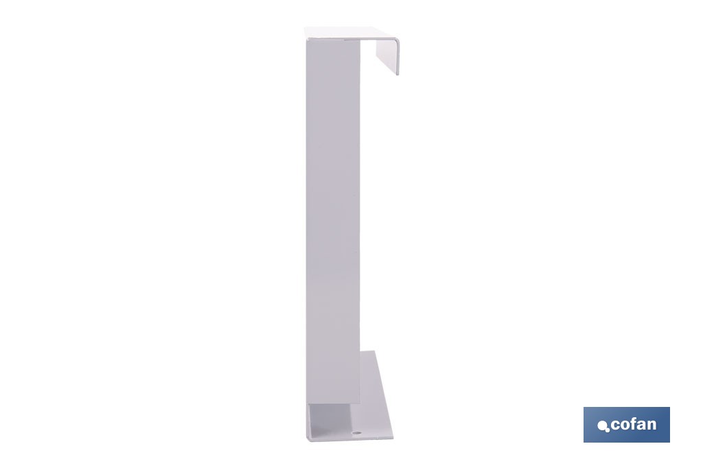 Bandeja metálica para exposición de grifería | Montaje horizontal o vertical | Medidas: 23,5 x 23,5 x 7,5 cm - Cofan