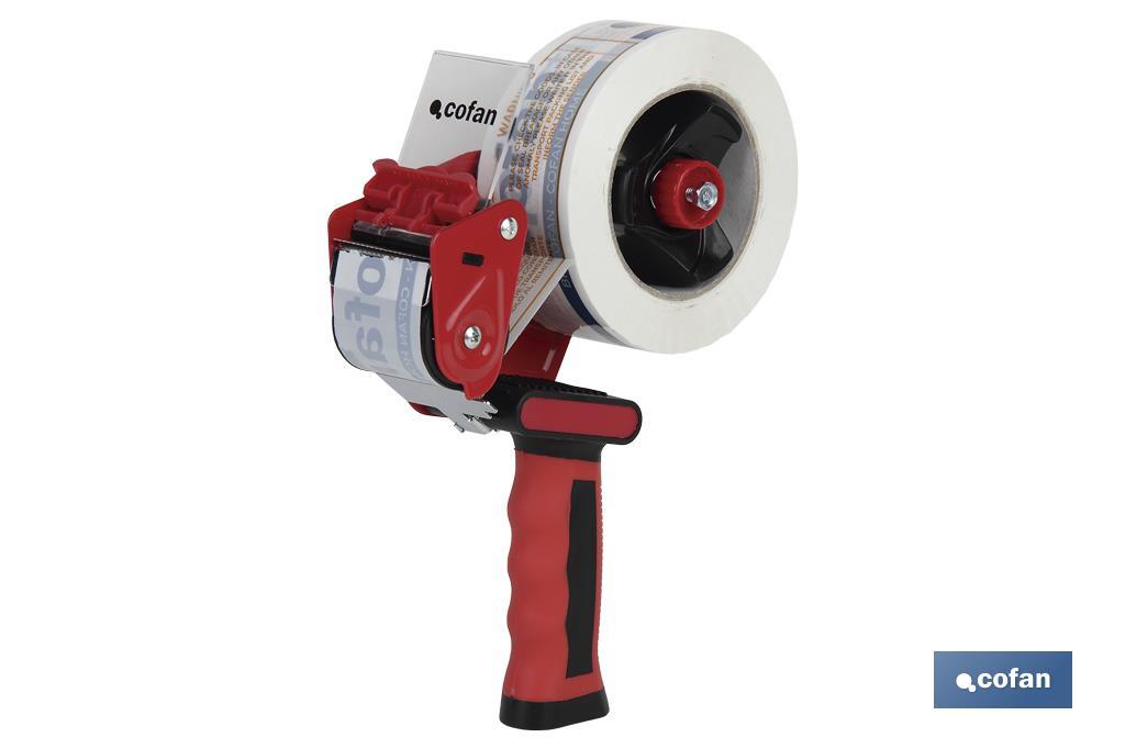 Precintadora de Cinta Adhesiva | Para cintas de hasta 50 mm de ancho | Mango bimaterial - Cofan