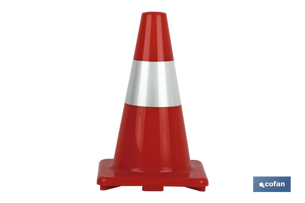 Cone Vermelho/Branco 30cm - Cofan