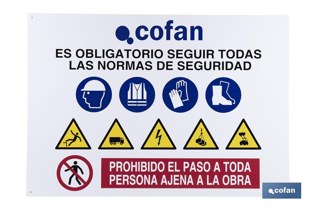 POSTER DE OBRA EM GLASSPCK 0.7MM  - Cofan