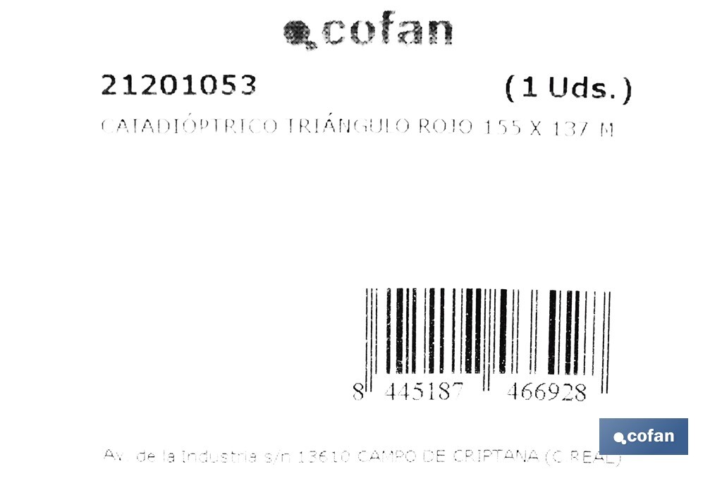 Catadióptrico triangular con agujero | Producto homologado | Disponible con o sin tornillos | Medidas: 155 x 137 mm - Cofan